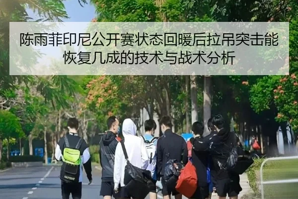 陈雨菲印尼公开赛状态回暖后拉吊突击能恢复几成的技术与战术分析